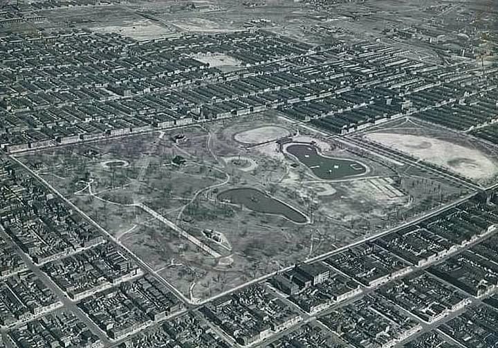 Arial View of Patterson Park from 1939